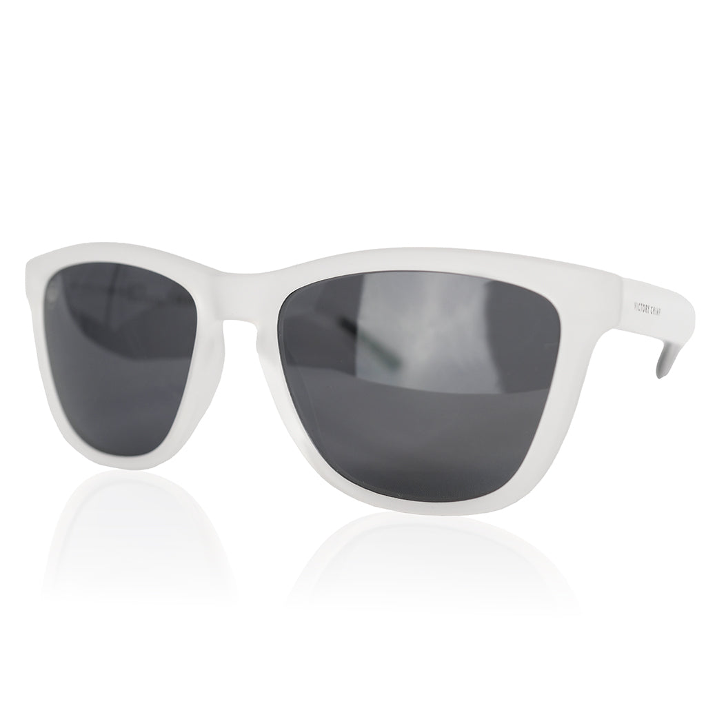 A.P.E. Optics Elwood Sunglasses (Matte Frosted White w/Polarised Lens)