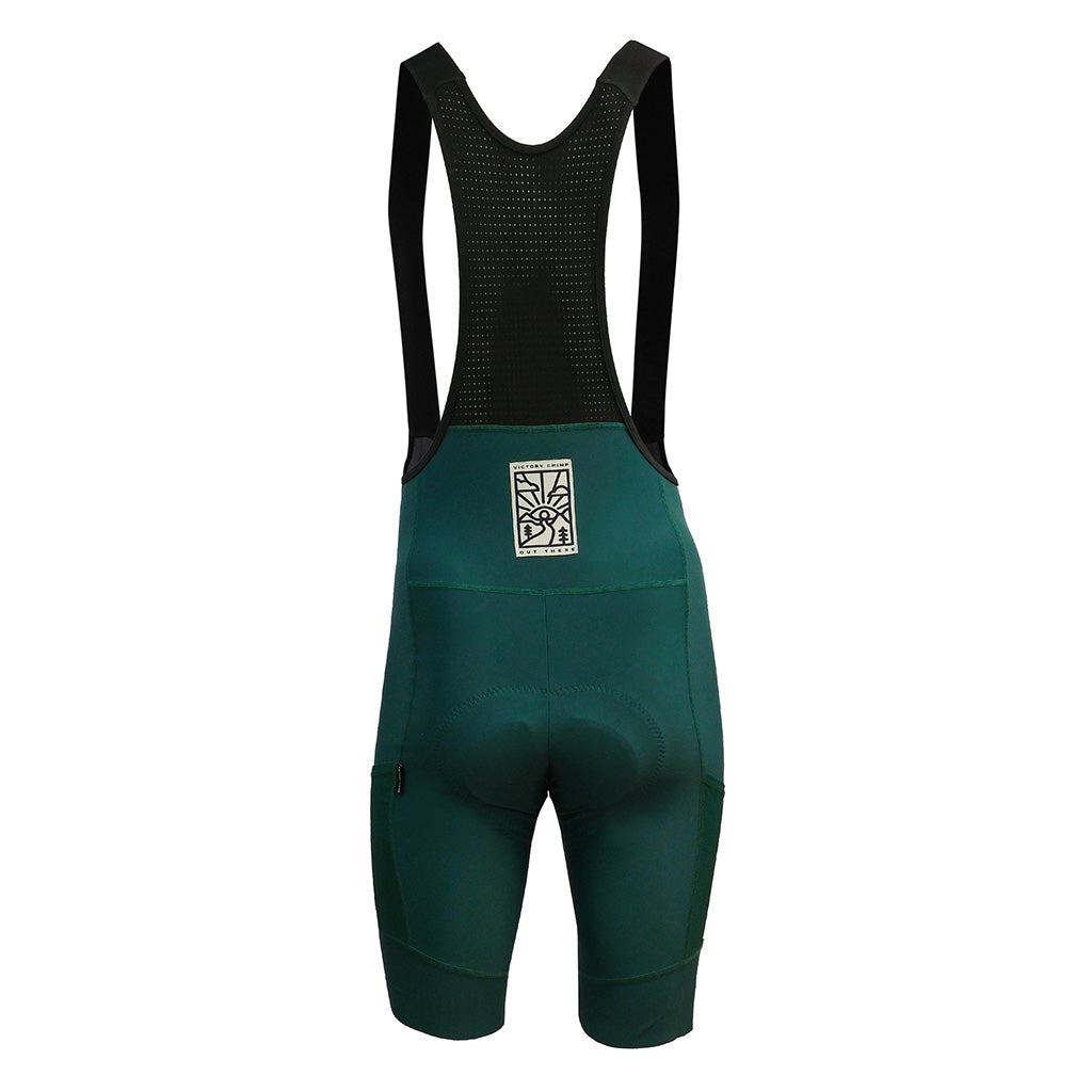 Out There Men’s Cargo Bib Shorts (Forest Green)