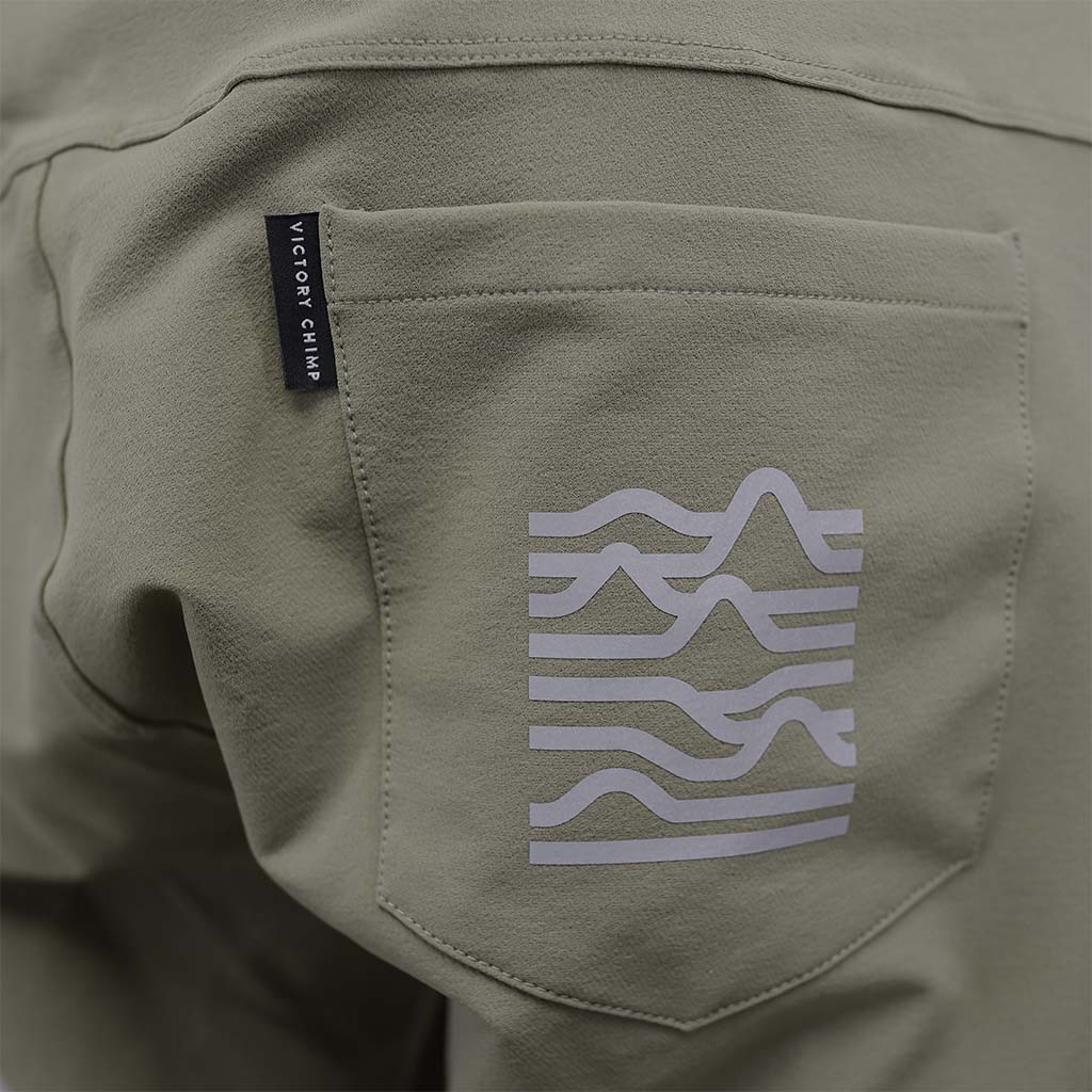 Out There Unisex Gravel Cycling Shorts (Olive)