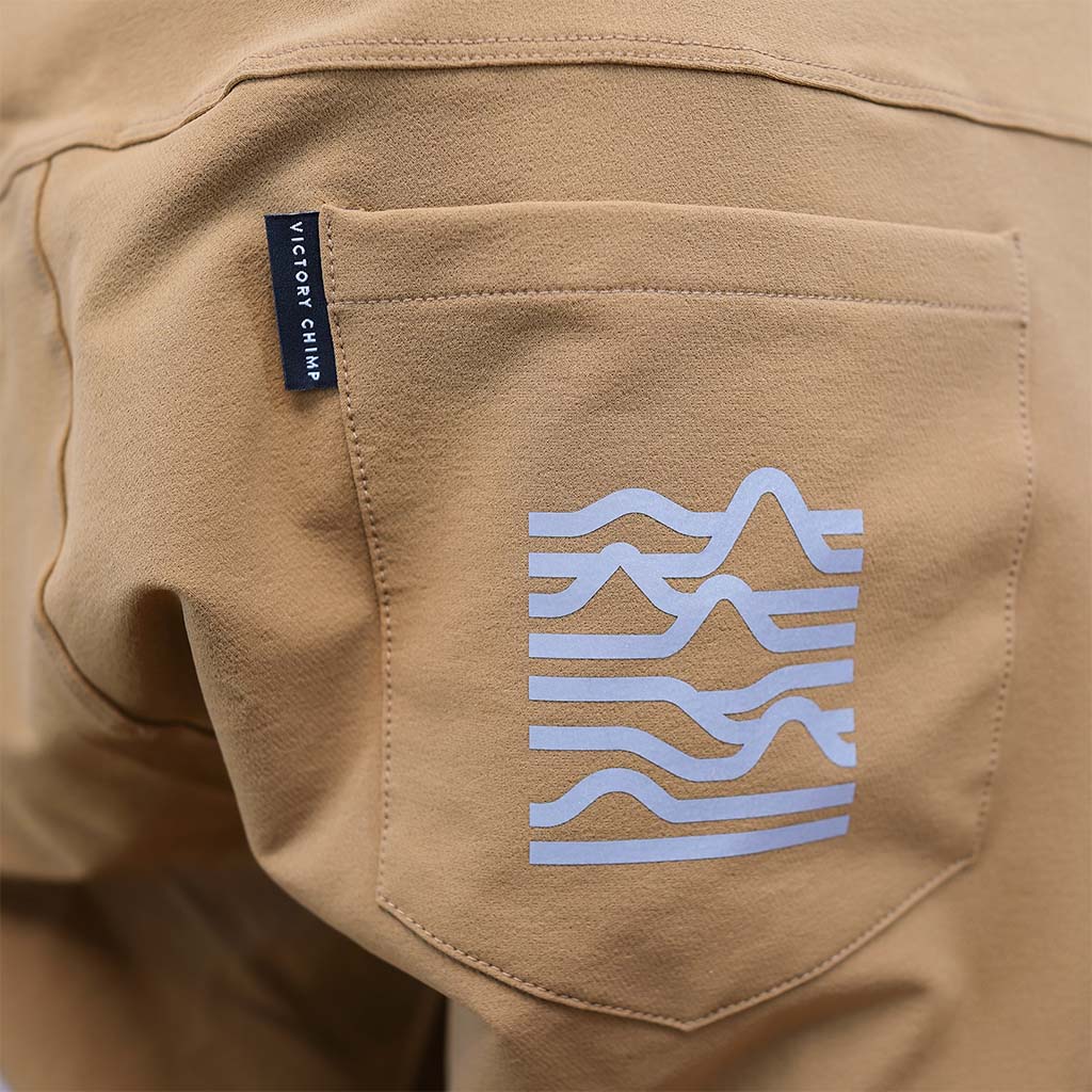 Out There Unisex Gravel Cycling Shorts (Sand)