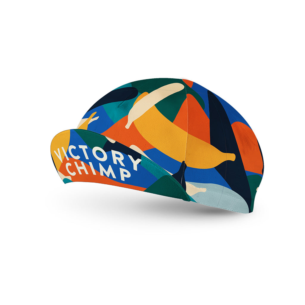 Banana Camo Cycling Cap (Forest/Orange)