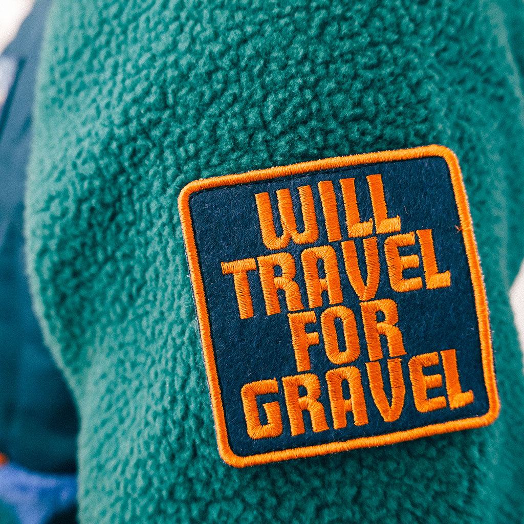 Out There Hooded Recycled Sherpa Fleece Jacket (Banana Camo Forest/Orange)