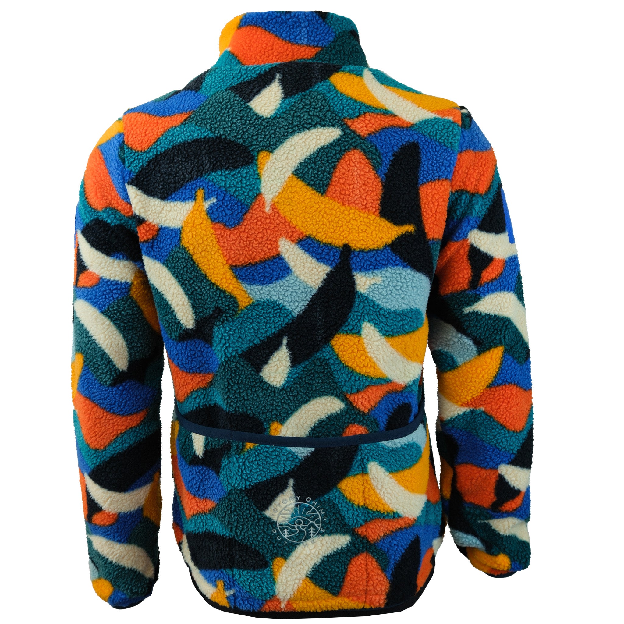 Out There Recycled Sherpa Fleece (Banana Camo Forest/Orange)