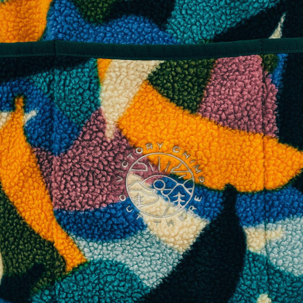 Out There Recycled Sherpa Fleece (Banana Camo Heather/Olive)