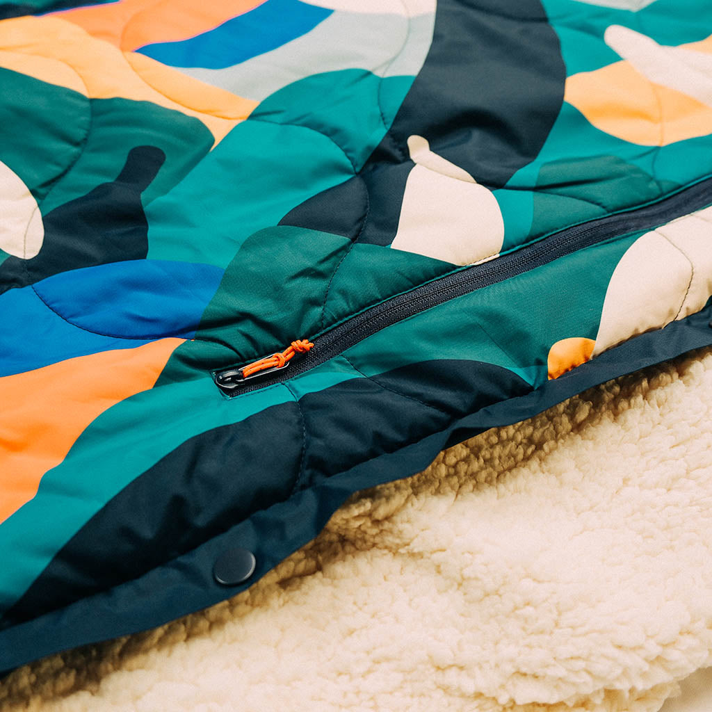 Banana Camo Recycled Sherpa Fleece Blanket