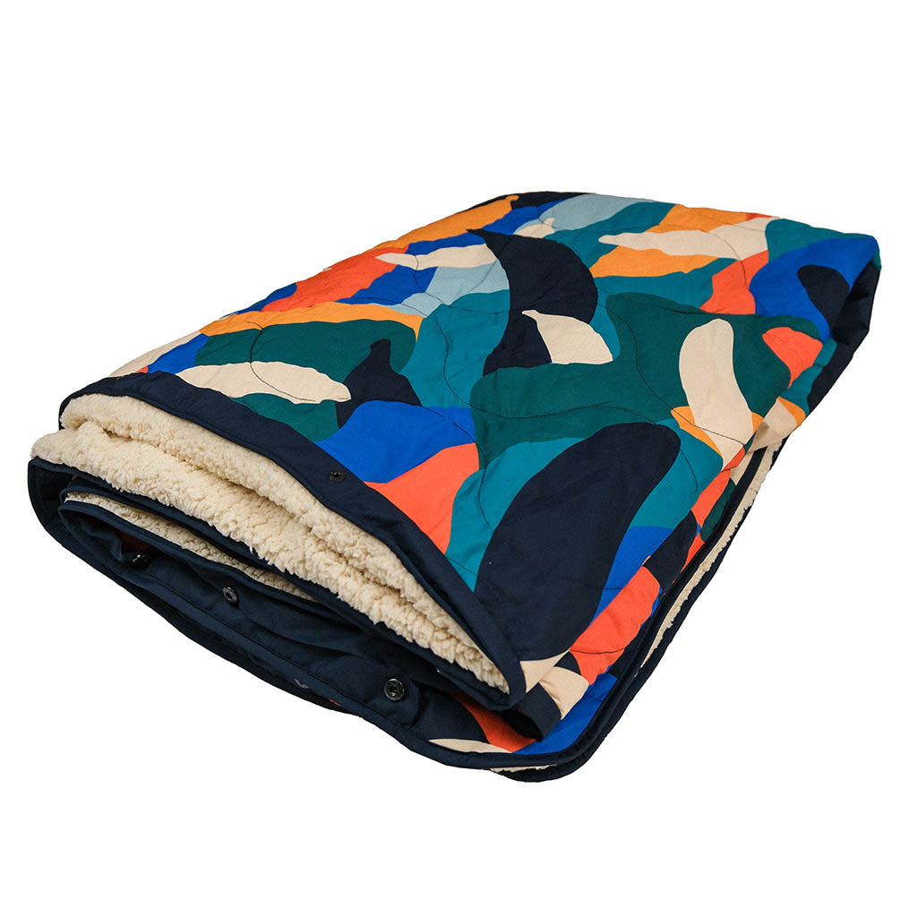 Banana Camo Recycled Sherpa Fleece Blanket