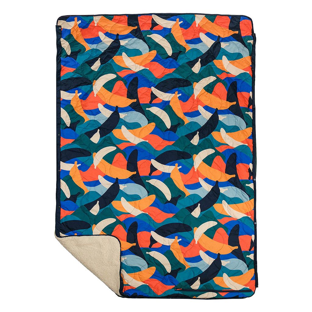 Banana Camo Recycled Sherpa Fleece Blanket