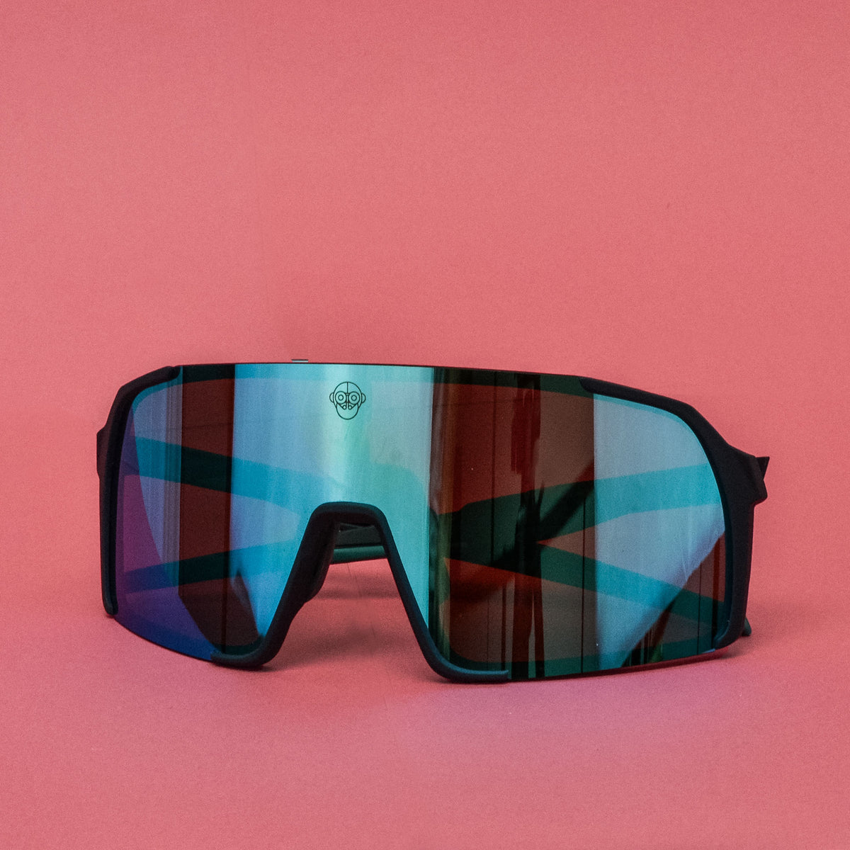 A.P.E. Optics Vega Evo Sunglasses (Matte Navy w/ Ice Blue Mirror Lens)
