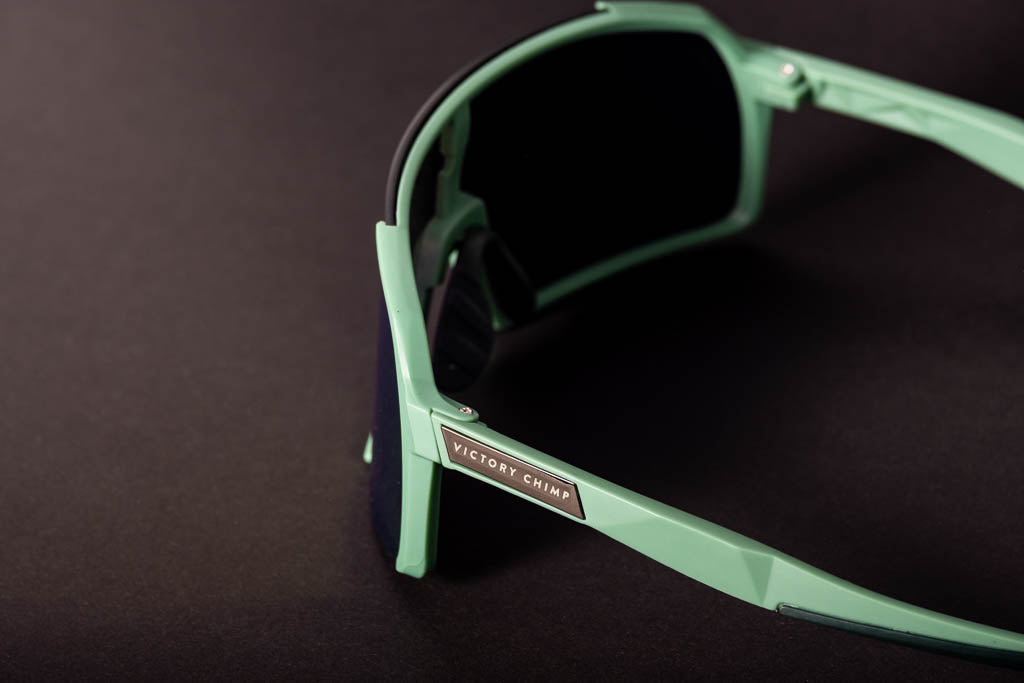 A.P.E. Optics Vega Evo Cycling Sunglasses (Matte Pistachio Green w/ Yellow/Green Lens)