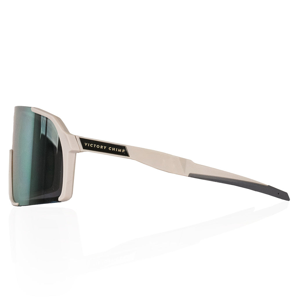A.P.E. Optics Vega Evo Cycling Sunglasses (Matte Bone w/ Rose Gold Lens)