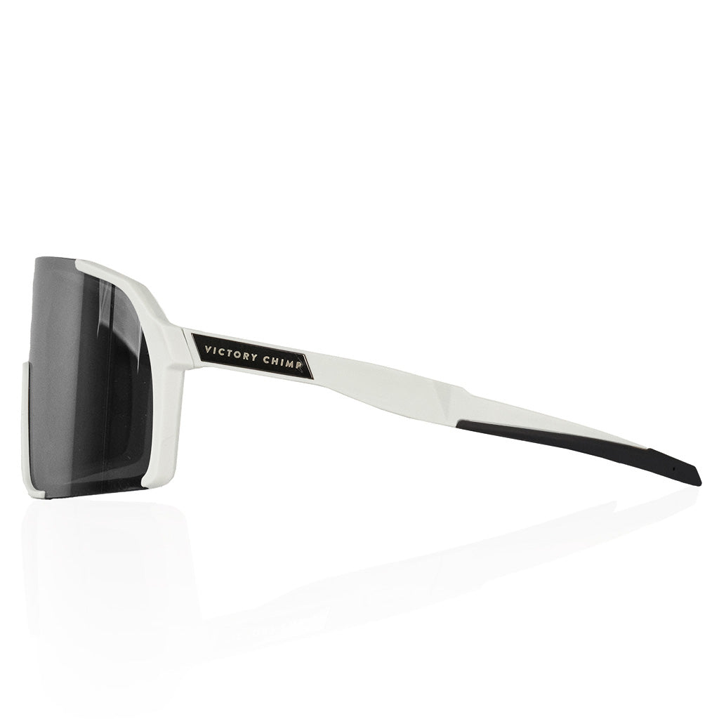 A.P.E. Optics Vega Evo Cycling Sunglasses (Matte White w/ Silver Lens)