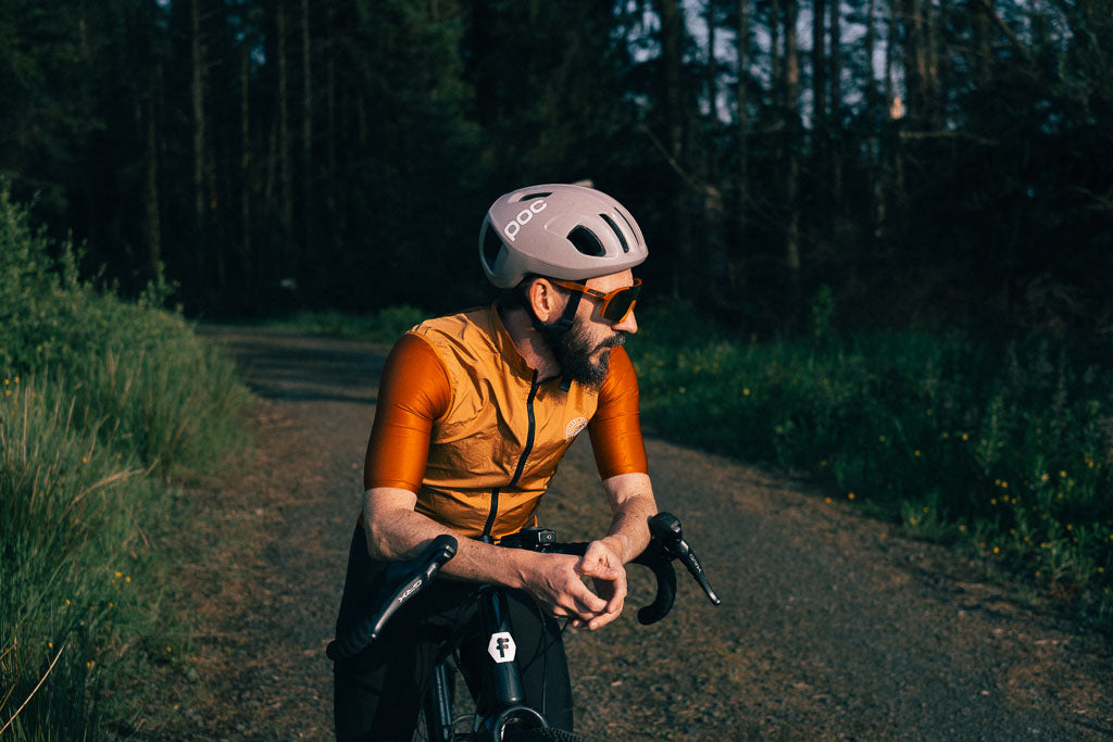 A.P.E. Optics Vega Evo Cycling Sunglasses (Matte Translucent Tangerine w/ Flame Lens)