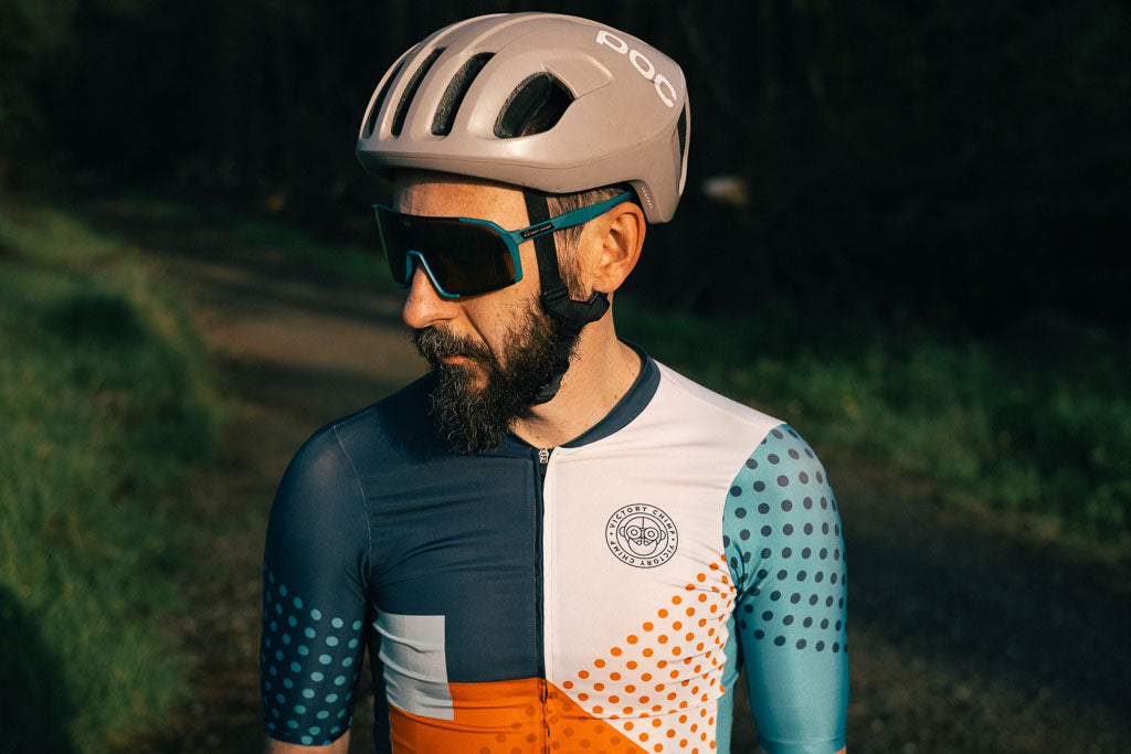 A.P.E. Optics Vega Evo Cycling Sunglasses (Matte Ocean Teal w/ Blue/Green Lens)