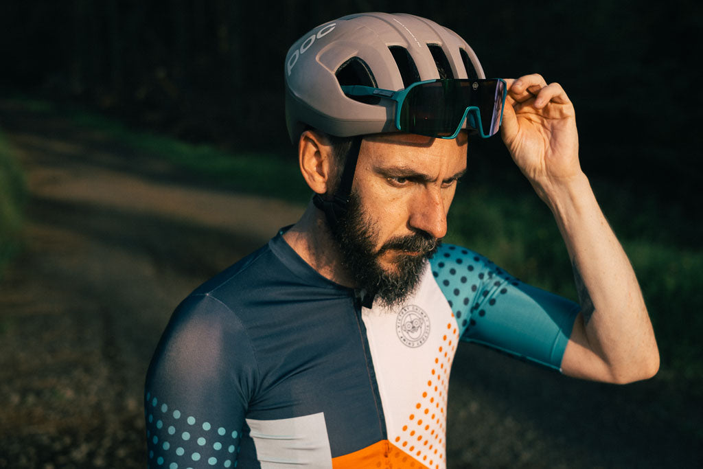 A.P.E. Optics Vega Evo Cycling Sunglasses (Matte Ocean Teal w/ Blue/Green Lens)