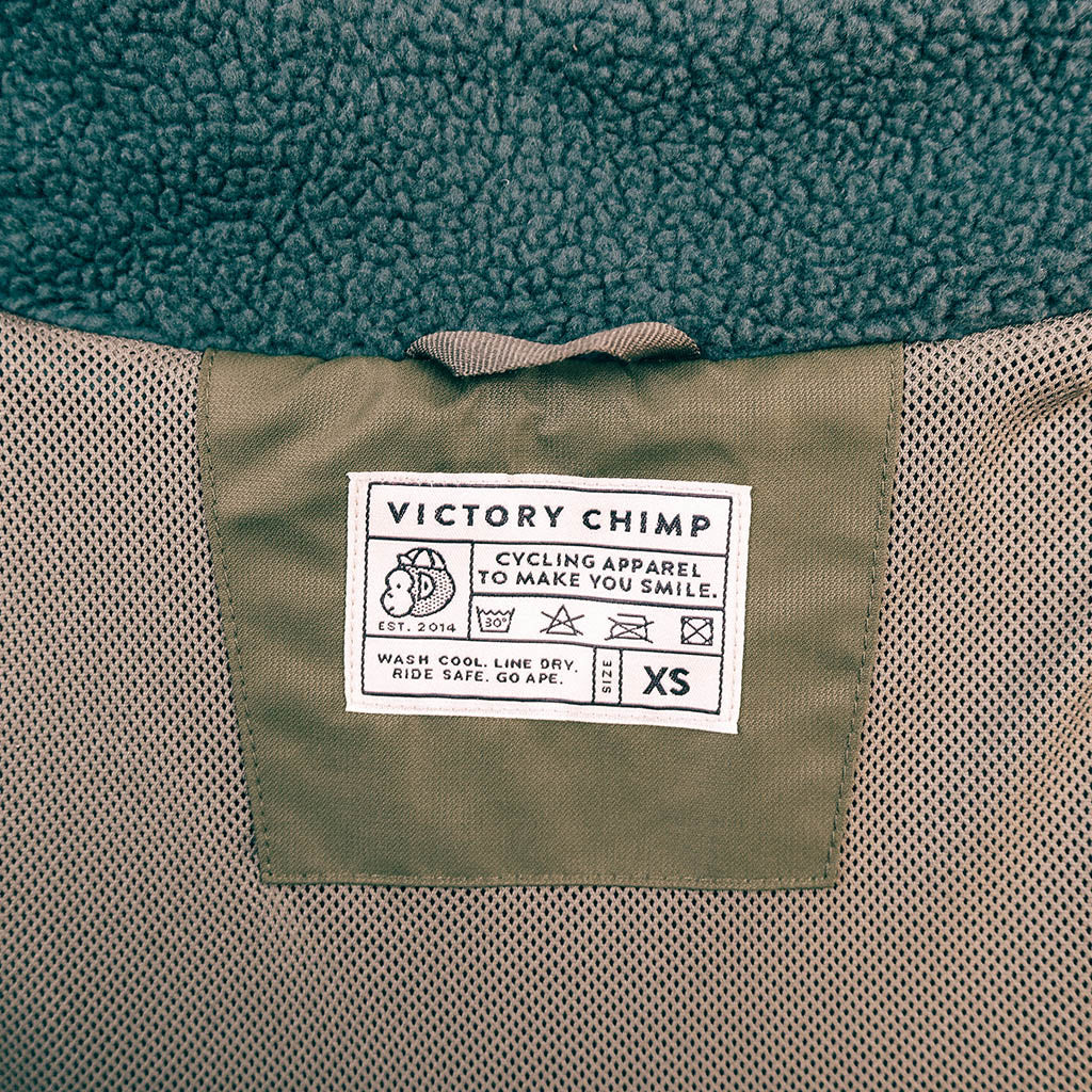 Out There Recycled Sherpa Fleece Gilet (Navy/Sand)