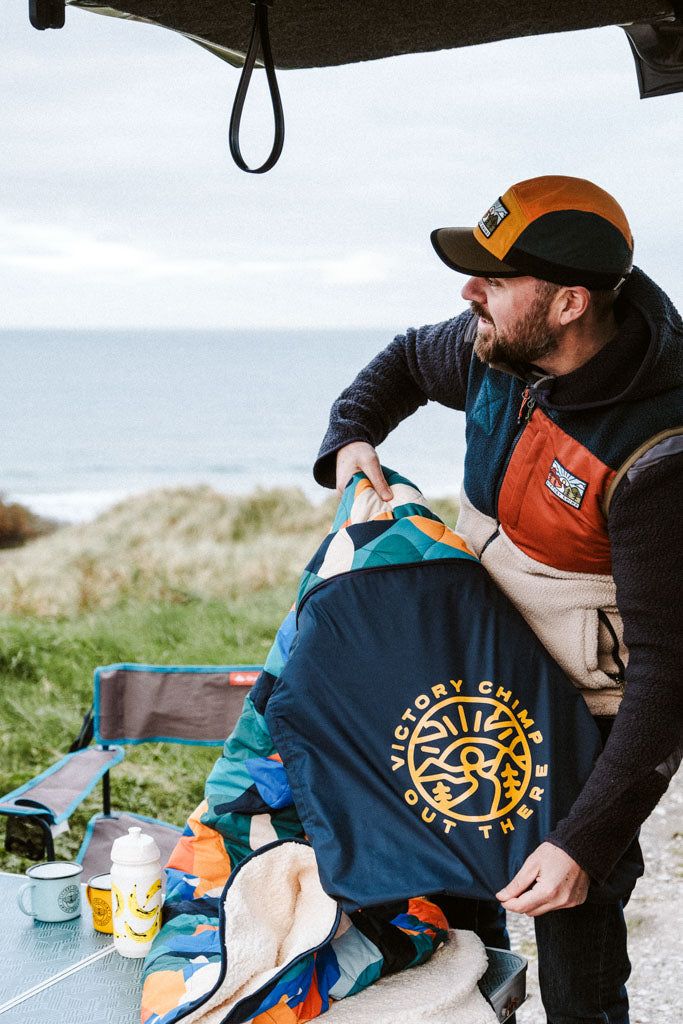 Banana Camo Recycled Sherpa Fleece Blanket