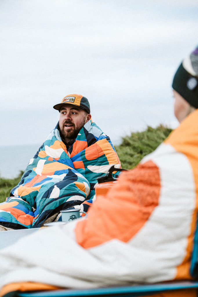 Banana Camo Recycled Sherpa Fleece Blanket