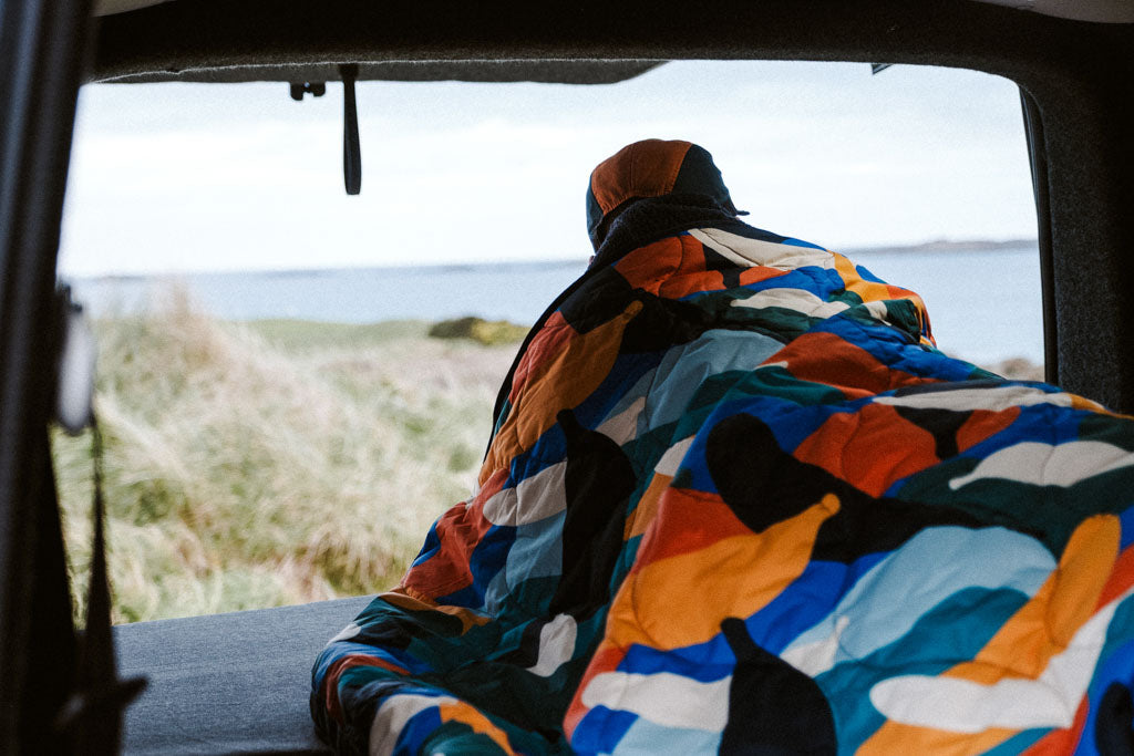 Banana Camo Recycled Sherpa Fleece Blanket