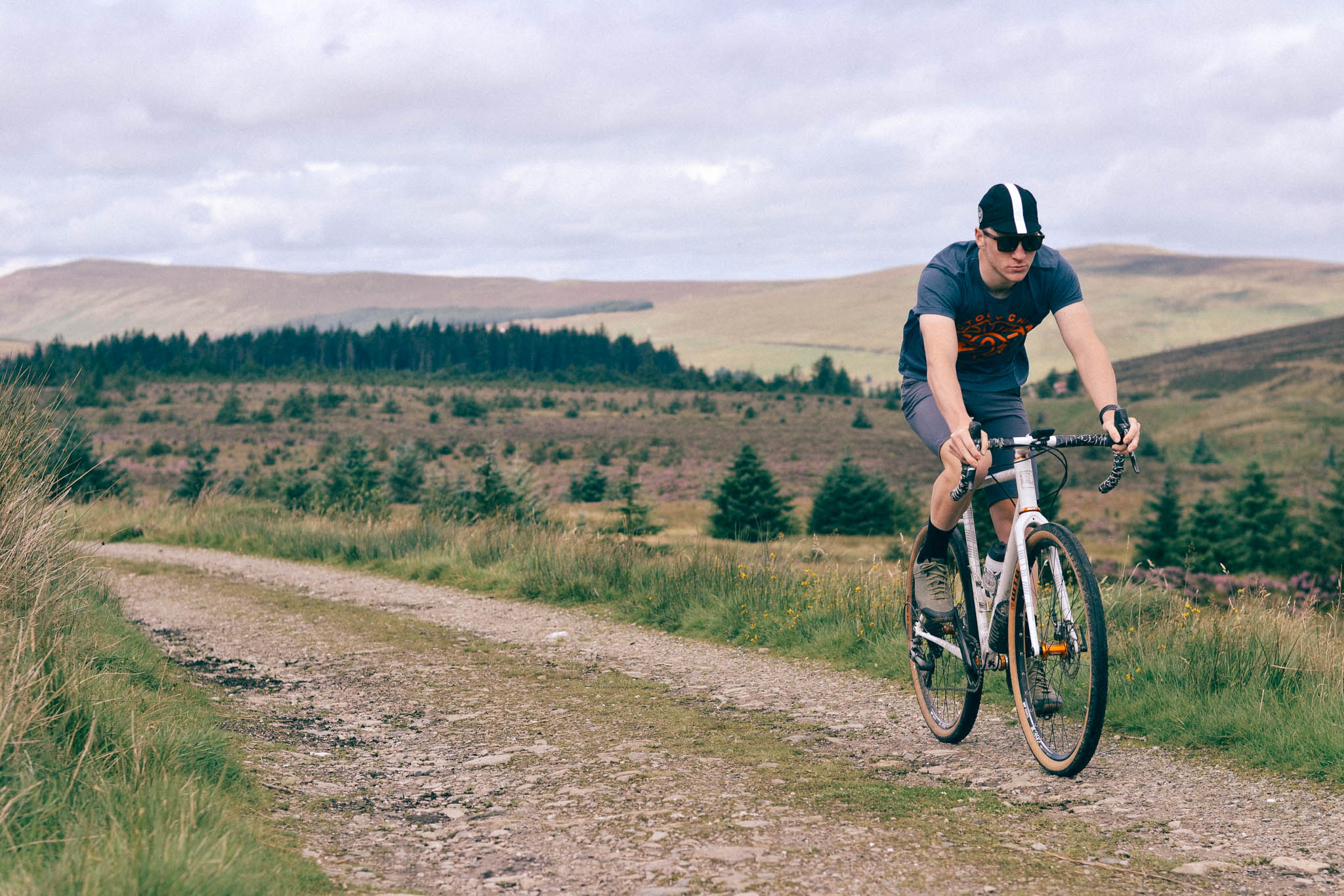 Out There Unisex Gravel Cycling Shorts (Grey)