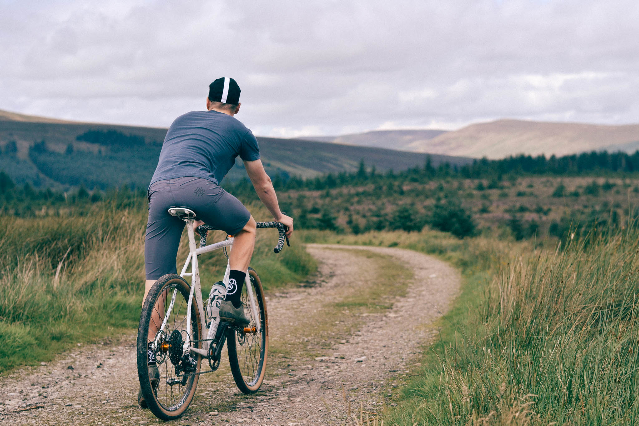 Out There Unisex Gravel Cycling Shorts (Grey)