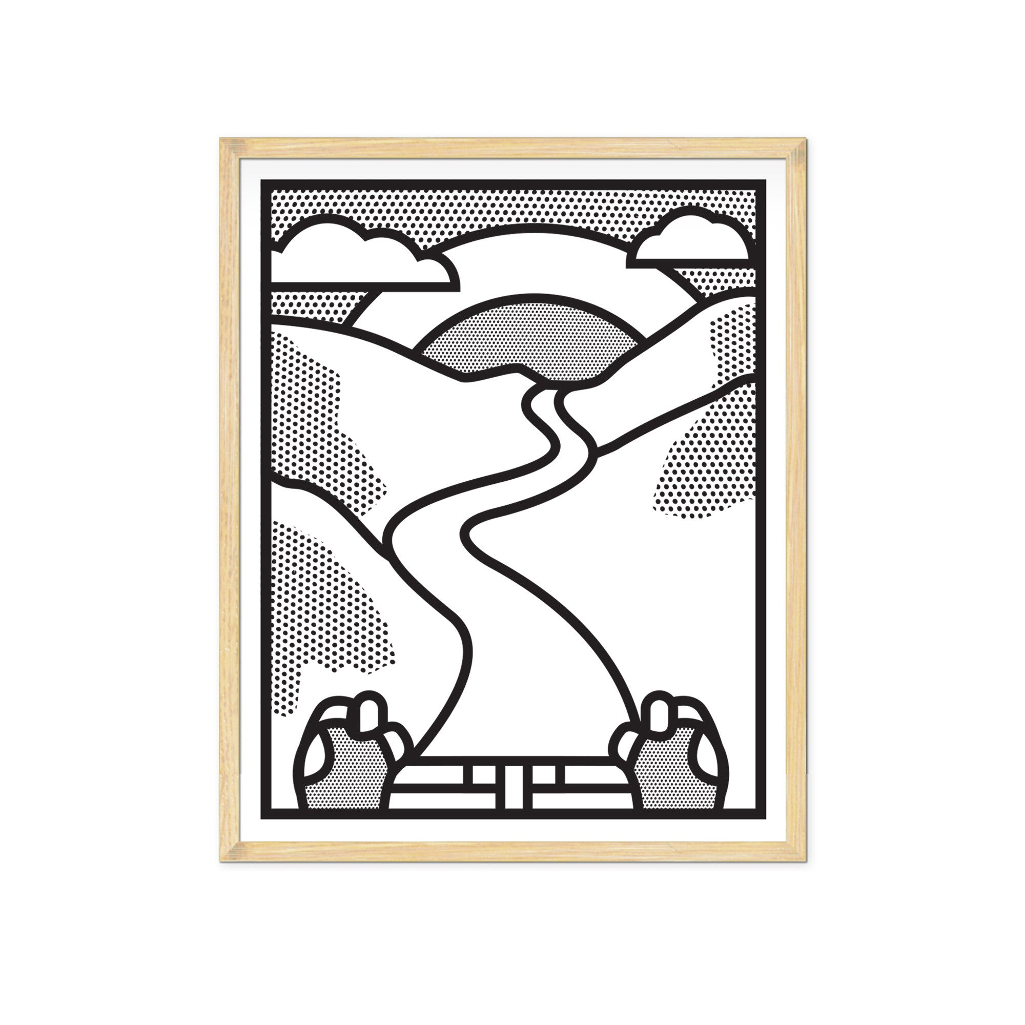 Up! Up! Up! Mono Art Print - Victory Chimp