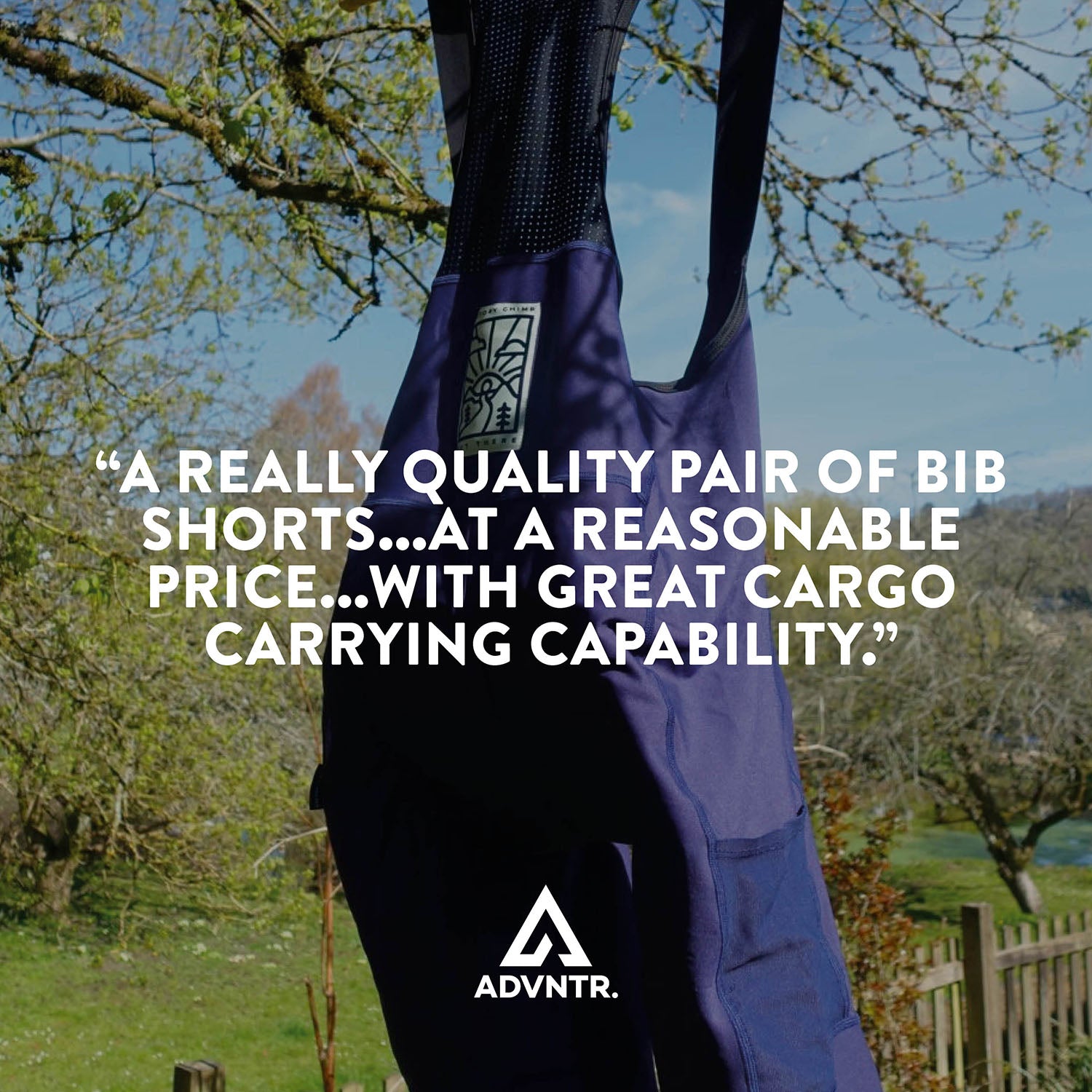 Out There Cargo Bib Shorts (Navy) | Cycling Shorts Men | Victory Chimp