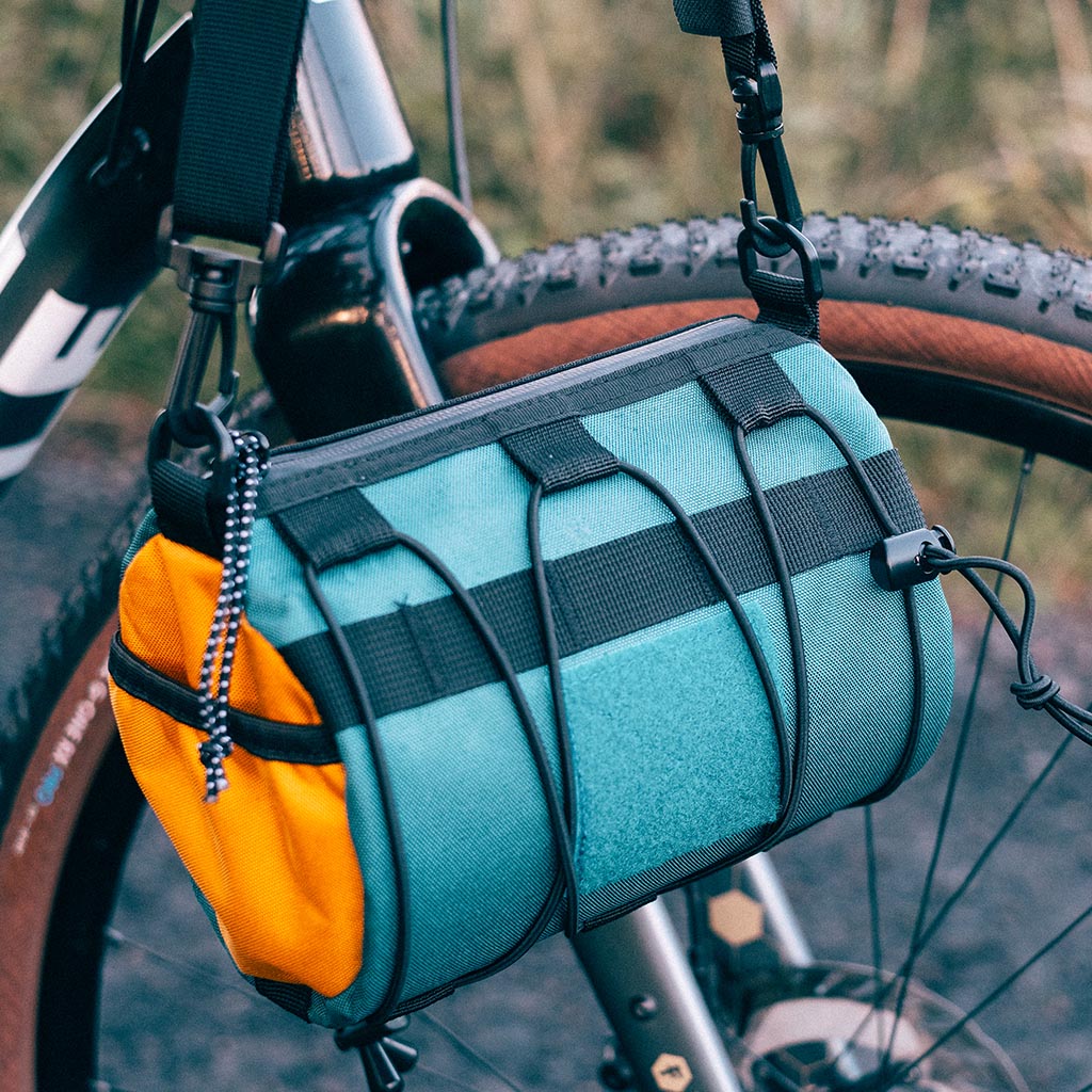 Out There Bar Bag (Teal &amp; Ochre)