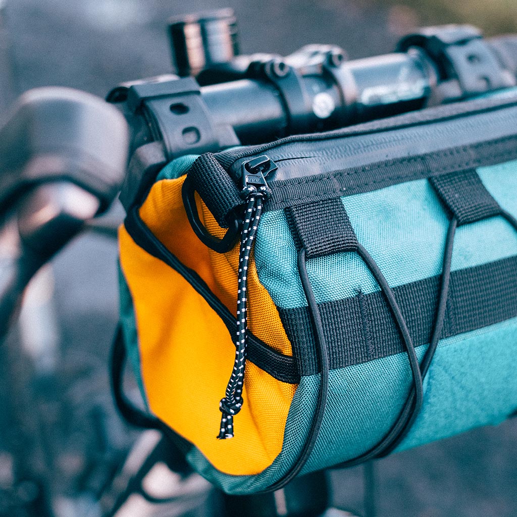 Out There Bar Bag (Teal &amp; Ochre)