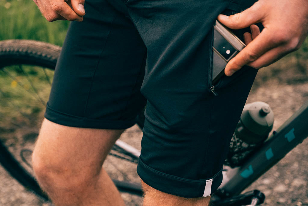 Out There Unisex Gravel Cycling Shorts (Black)
