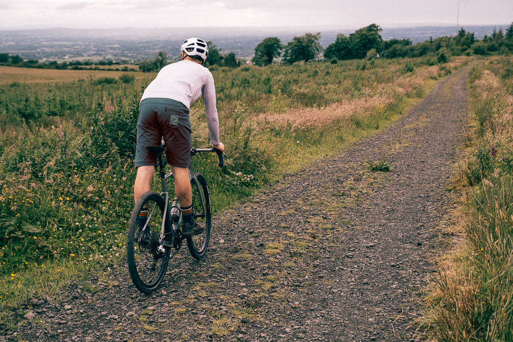 Out There Unisex Gravel Cycling Shorts (Petrol Blue)