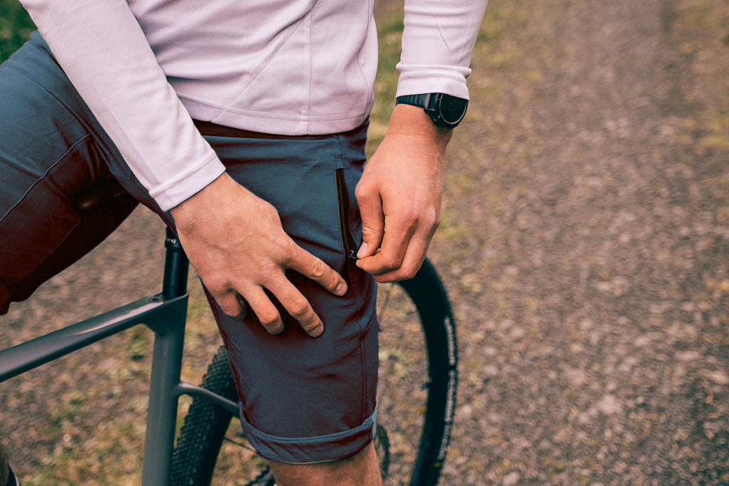 Out There Unisex Gravel Cycling Shorts (Petrol Blue)