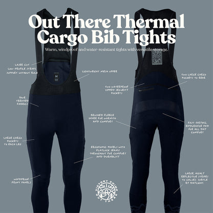 Out There Thermal Cargo Bib Tights (Navy)