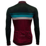 Chimpeur CC  Men's Long Sleeve Thermal Jersey (Forest/Wine)