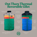 Men's Out There Thermal Reversible Gilet (VHS Emerald/Blue)