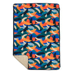 Banana Camo Recycled Sherpa Fleece Blanket