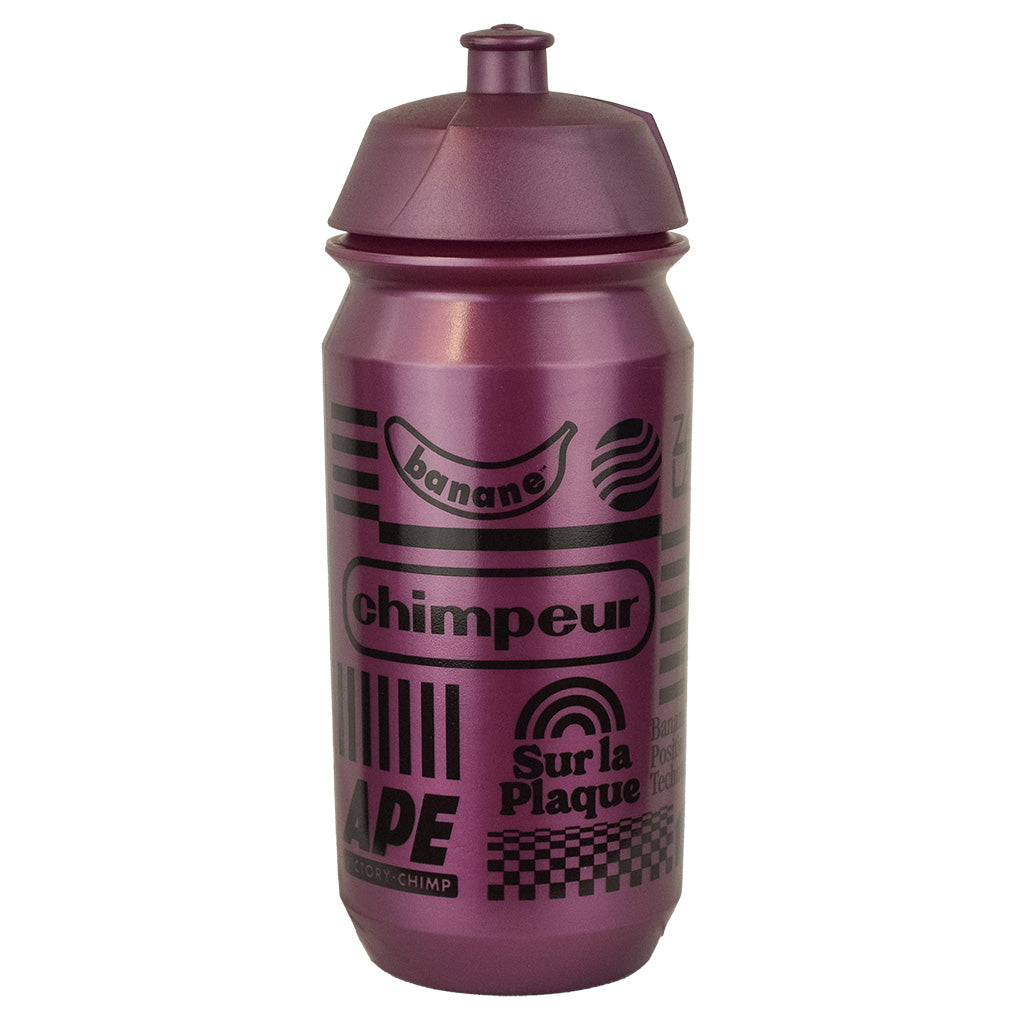 Team Chimp Water Bottle (Metallic Plum)
