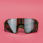 A.P.E. Optics Vega Evo Sunglasses (Matte Olive w/ Silver Mirror Lens)