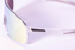 A.P.E. Optics Vega Evo Cycling Sunglasses (Polished Crystal Clear w/ Yellow/Green Lens)
