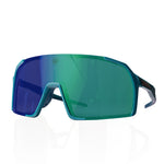 A.P.E. Optics Vega Evo Cycling Sunglasses (Matte Teal w/ Blue/Green Lens)