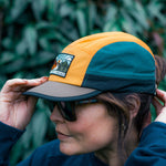 Out There 5 Panel Trail Cap - Sunlit Forest