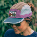 Out There 5 Panel Trail Cap - Heather Mountain