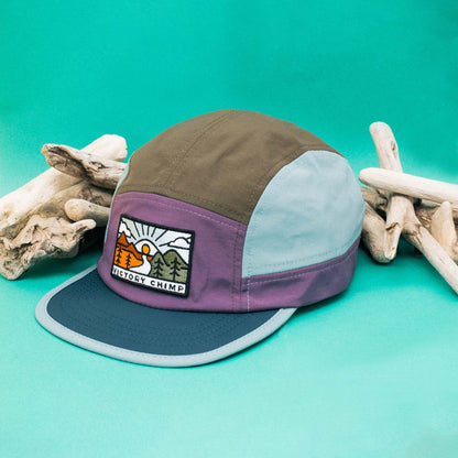 Out There 5 Panel Trail Cap - Heather Mountain