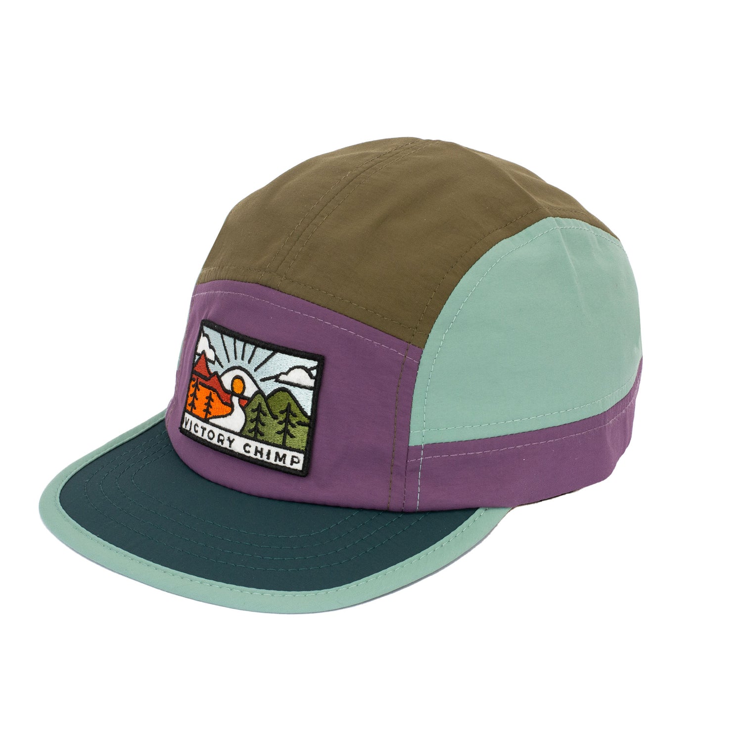 Out There 5 Panel Trail Cap - Heather Mountain
