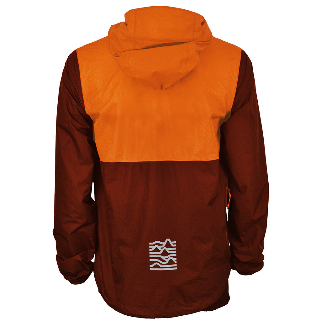 Out There Unisex Packable Rain Jacket (Rust)