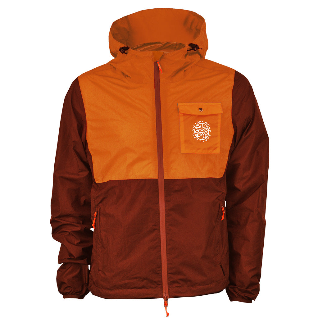 Out There Unisex Packable Rain Jacket (Rust)