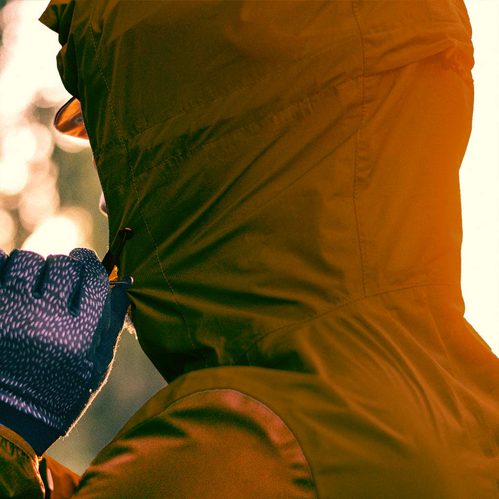 Out There Unisex Packable Rain Jacket (Rust)
