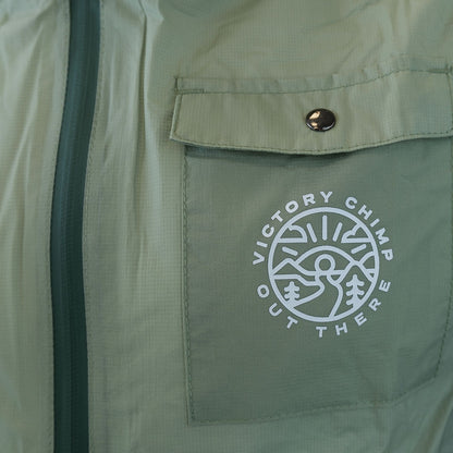 Out There Unisex Packable Rain Jacket (Seafoam)