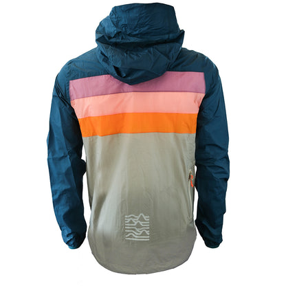Out There Unisex Packable Rain Jacket (Sunset)
