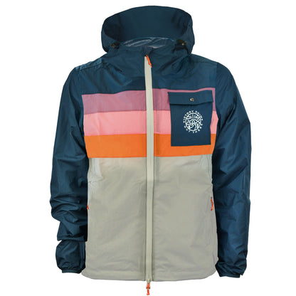 Out There Unisex Packable Rain Jacket (Sunset)