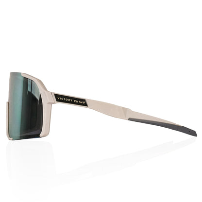 A.P.E. Optics Vega Evo Cycling Sunglasses (Matte Bone w/ Rose Gold Lens)